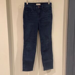 Madewell Roadtripper Stovepipe jeans. Dark wash. 26P. Like new condition.